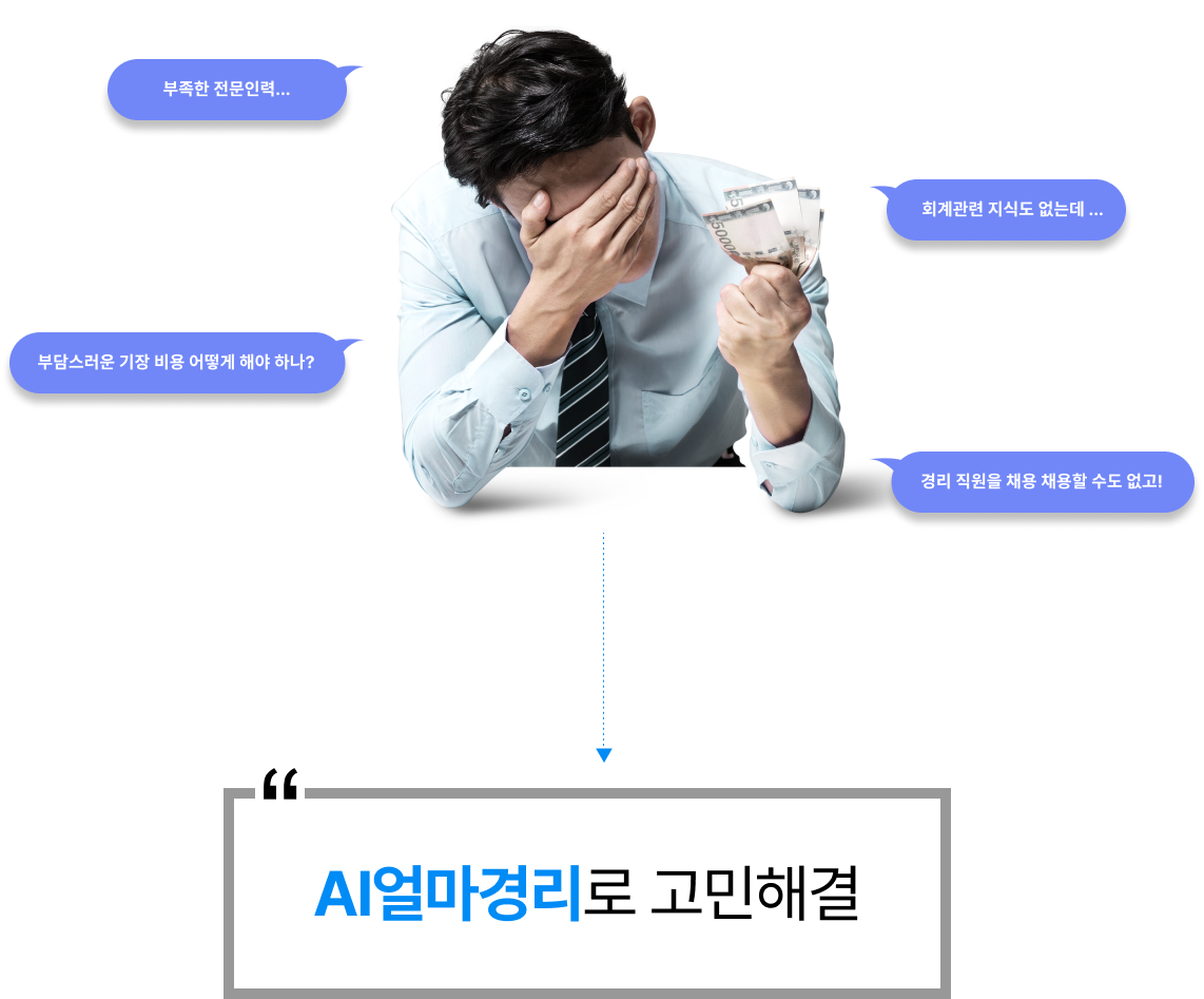 AI얼마경리로 고민해결