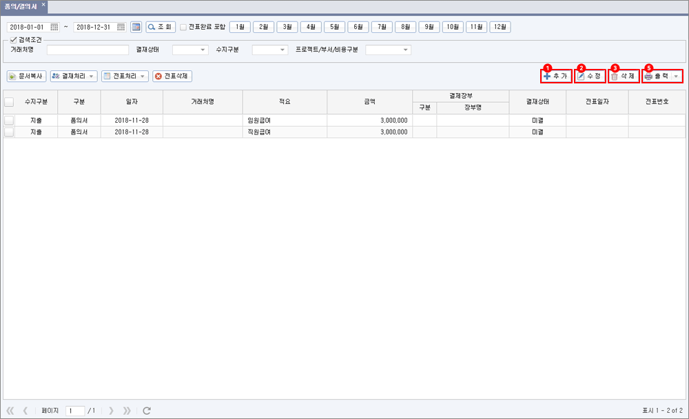 품의/결의서