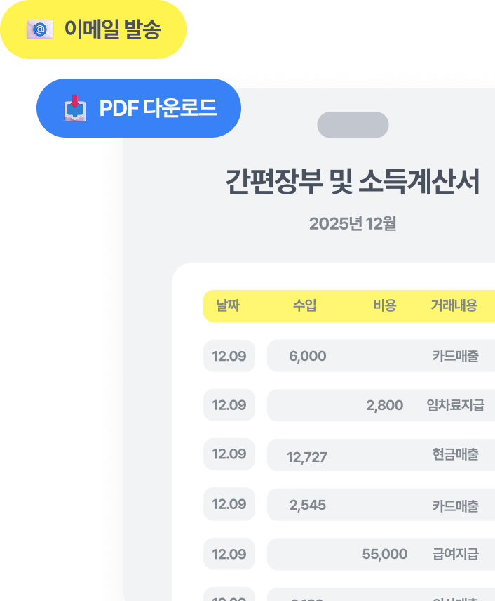 AI 증빙자료 자동 작성 및 조회